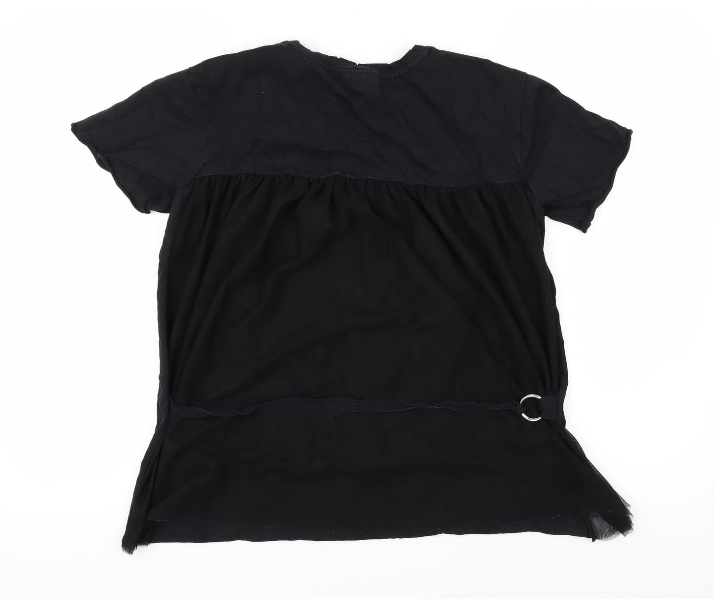 Topshop Womens Black   Basic T-Shirt Size 6