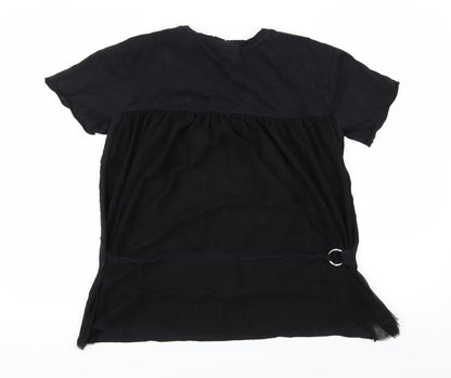 Topshop Womens Black   Basic T-Shirt Size 6