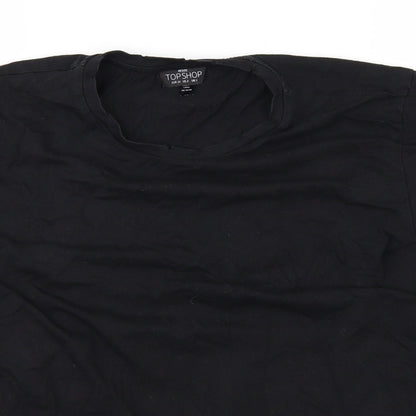 Topshop Womens Black   Basic T-Shirt Size 6