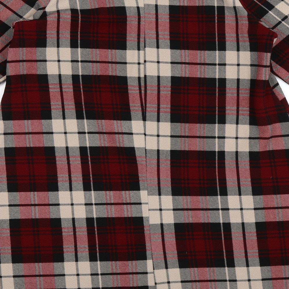 Preworn Womens Red Check  Shift  Size 8