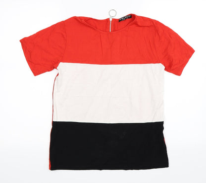 Womens UK Size 10 Select Red Basic T-Shirt