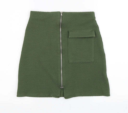 Primark Womens Green   A-Line Skirt Size 8