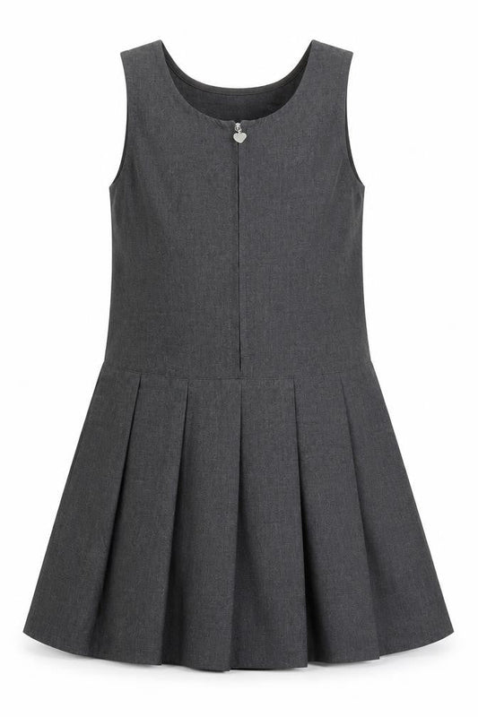 Top Class Girls Grey   Pinafore/Dungaree Dress  Size 5-6 Years