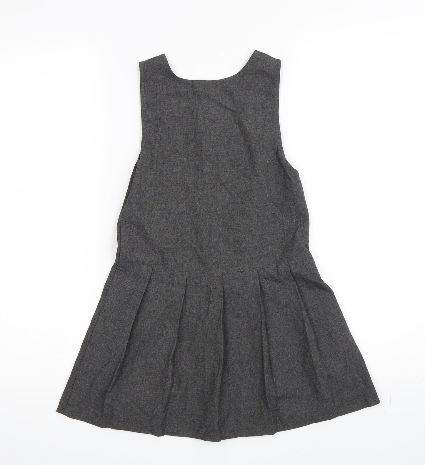 Top Class Girls Grey   Pinafore/Dungaree Dress  Size 5-6 Years