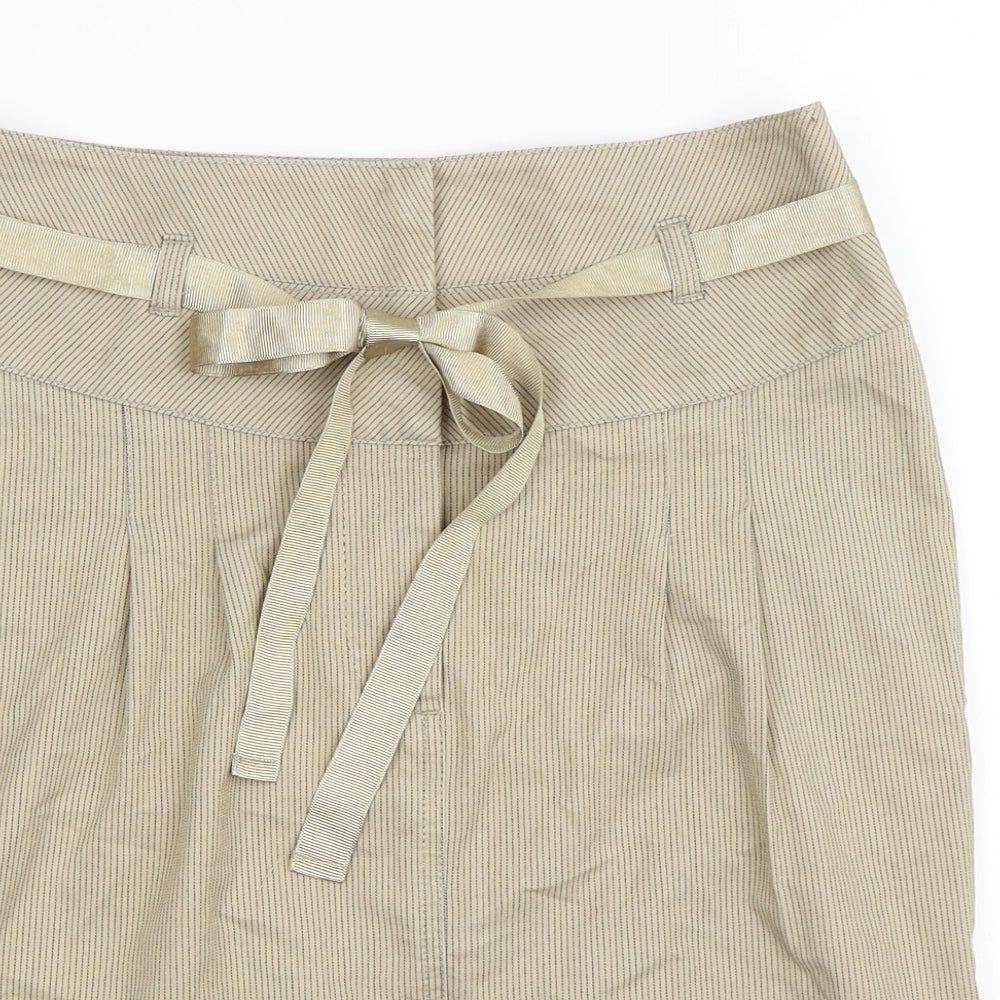 Marks and Spencer Womens Beige   A-Line Skirt Size 8