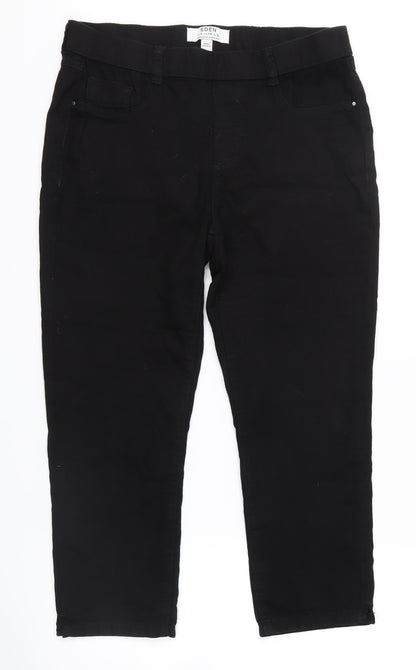 Dorothy Perkins Womens Black   Straight Jeans Size 8 L32 in