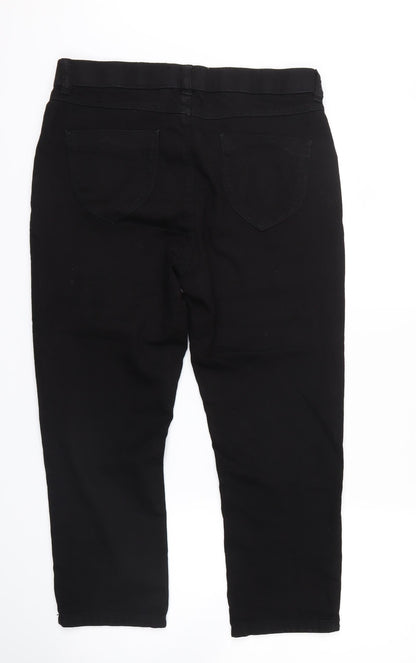 Dorothy Perkins Womens Black   Straight Jeans Size 8 L32 in