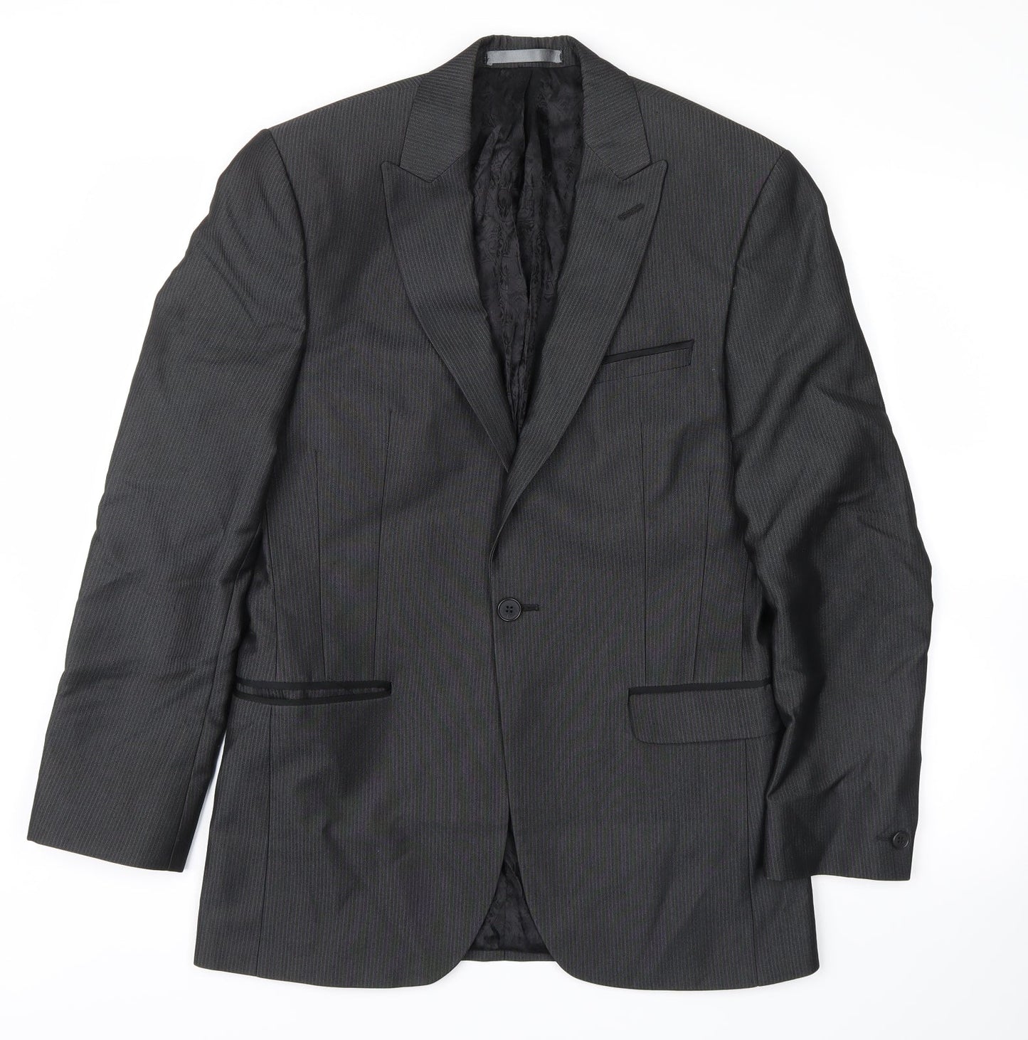 Mens UK Size S Red Herring Regular Grey Suit Jacket