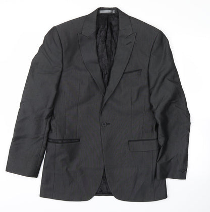 Mens UK Size S Red Herring Regular Grey Suit Jacket