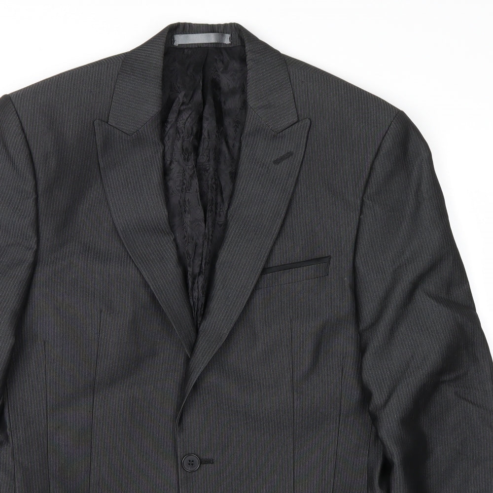 Mens UK Size S Red Herring Regular Grey Suit Jacket