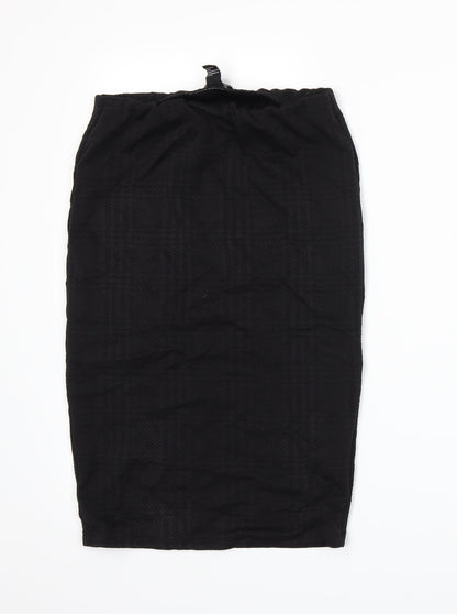FOREVER 21 Womens Black Houndstooth  Straight & Pencil Skirt Size M