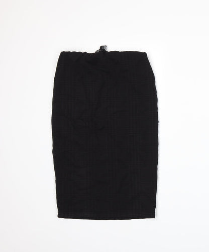 FOREVER 21 Womens Black Houndstooth  Straight & Pencil Skirt Size M