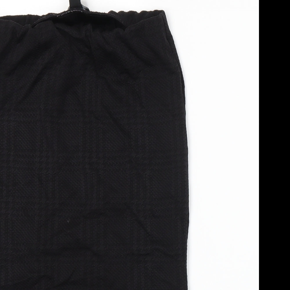 FOREVER 21 Womens Black Houndstooth  Straight & Pencil Skirt Size M