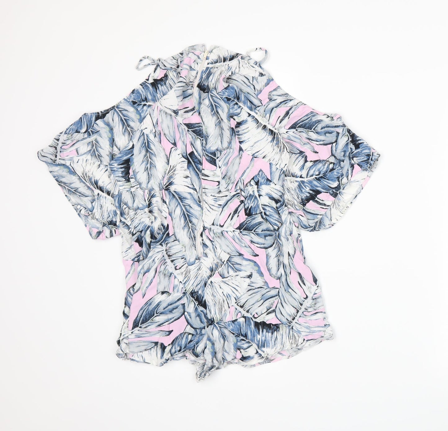 Miss Selfridge Womens Black Floral  A-Line  Size 10