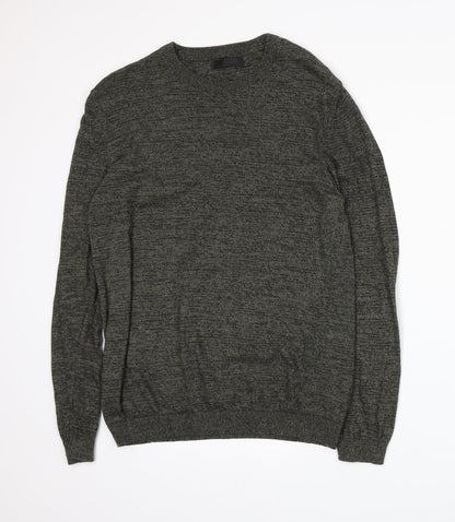 ASOS Mens Green  Knit Pullover Jumper Size M