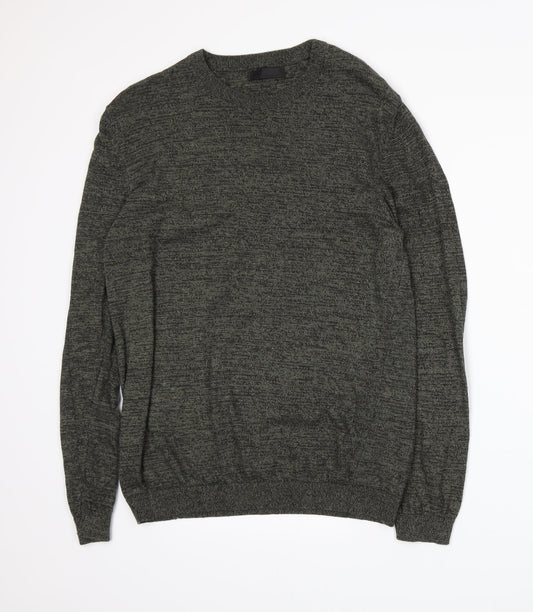 ASOS Mens Green  Knit Pullover Jumper Size M