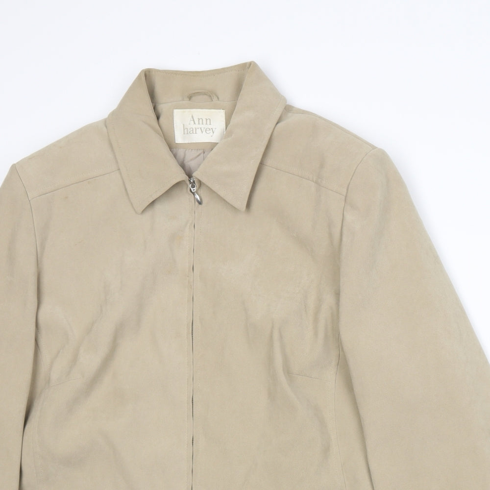 Womens UK Size 16 Ann Harvey Beige Jacket