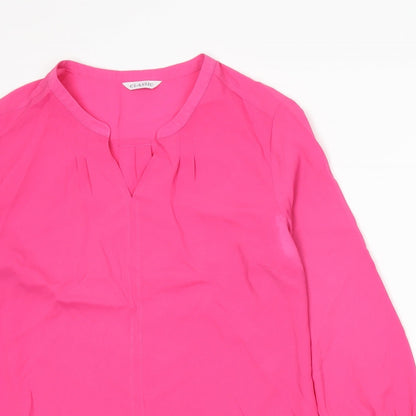 Womens UK Size 10 Marks and Spencer Pink Basic Blouse