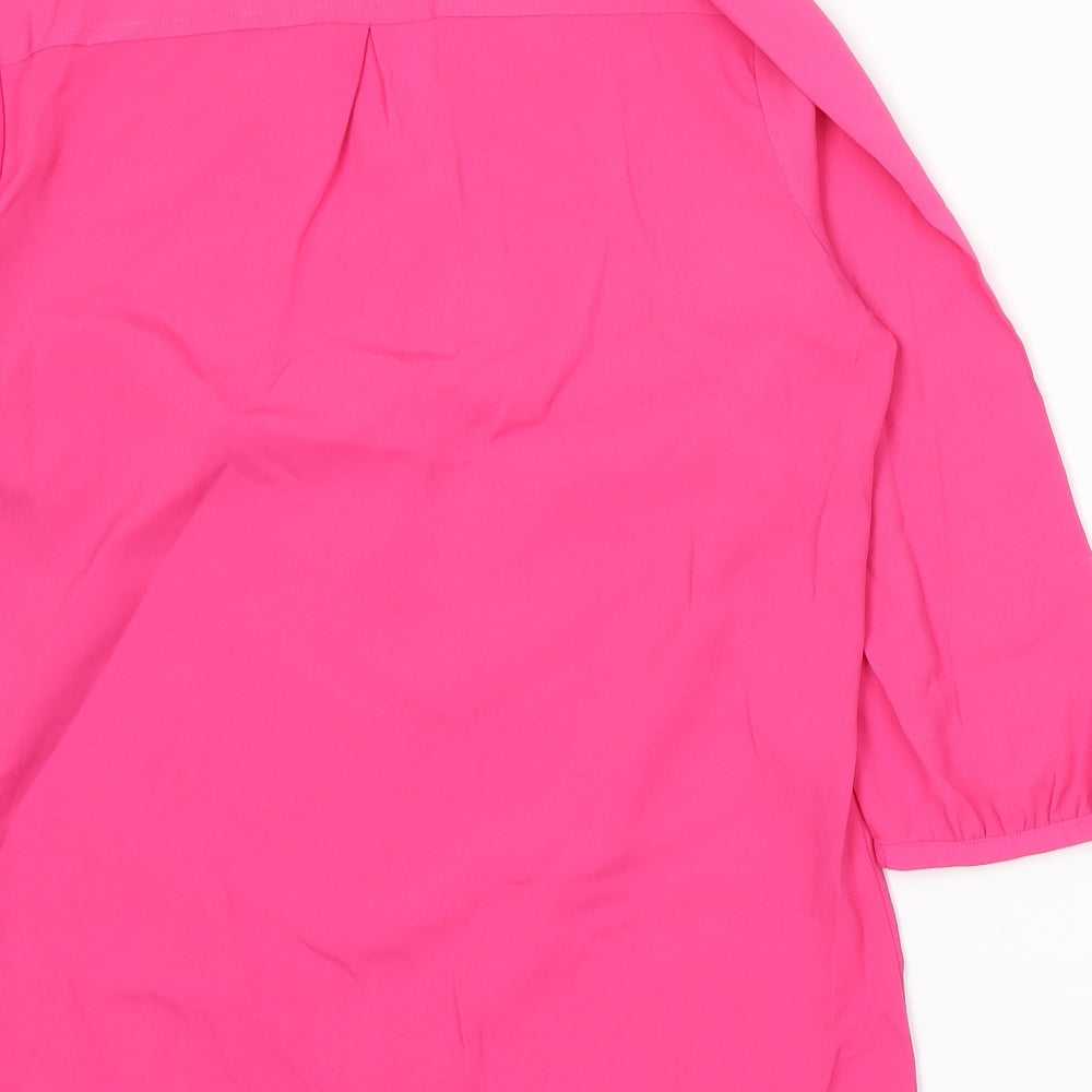 Womens UK Size 10 Marks and Spencer Pink Basic Blouse