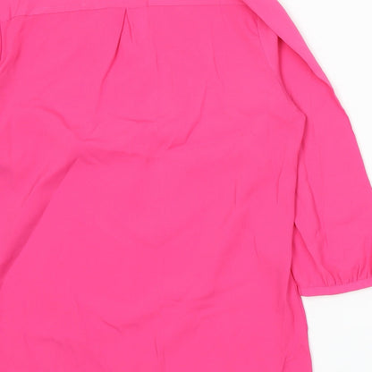 Womens UK Size 10 Marks and Spencer Pink Basic Blouse