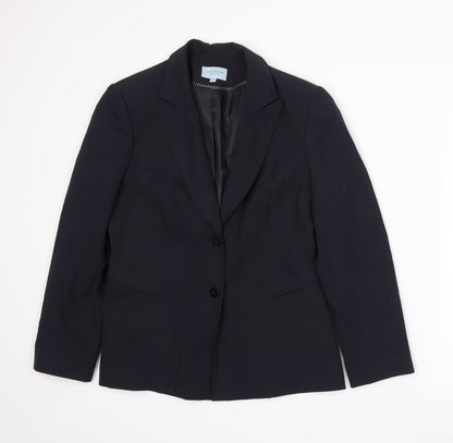 Womens UK Size 12 Anne Brooks Regular Blue Suit Jacket