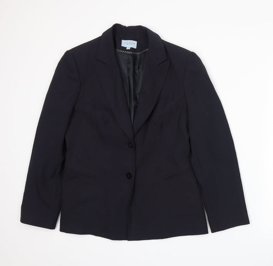Womens UK Size 12 Anne Brooks Regular Blue Suit Jacket