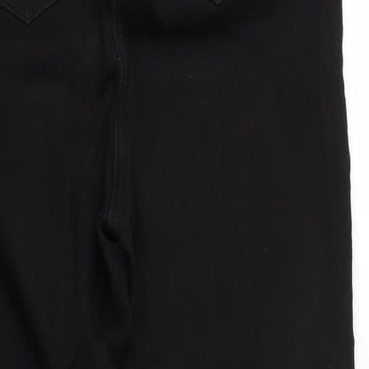 Womens UK Size 16 Denim Regular Fit Skinny Black Jeans