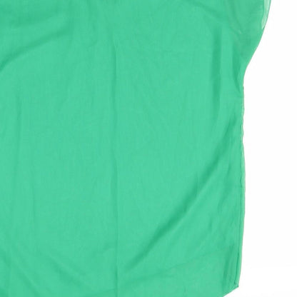 Womens UK Size XL Preworn Green Basic Blouse