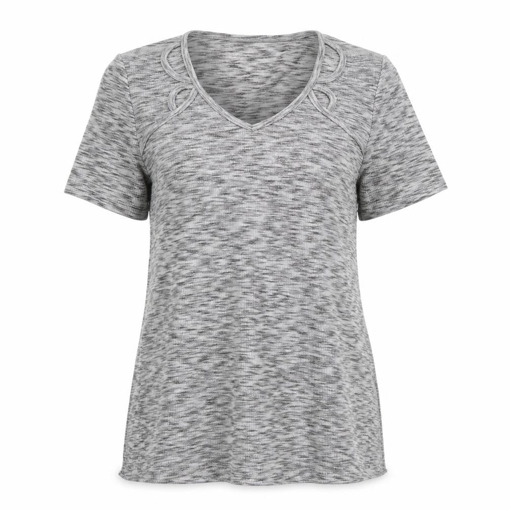 Womens UK Size 10 Papaya Grey Basic Polo