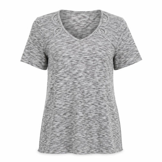 Womens UK Size 10 Papaya Grey Basic Polo