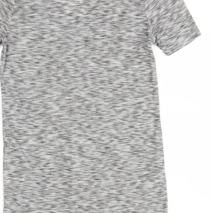 Womens UK Size 10 Papaya Grey Basic Polo