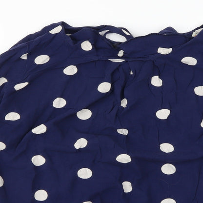 Womens UK Size 8 Billie & Blossom Blue Basic Blouse