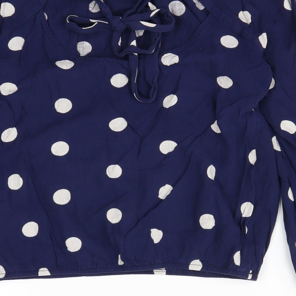 Womens UK Size 8 Billie & Blossom Blue Basic Blouse