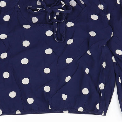 Womens UK Size 8 Billie & Blossom Blue Basic Blouse