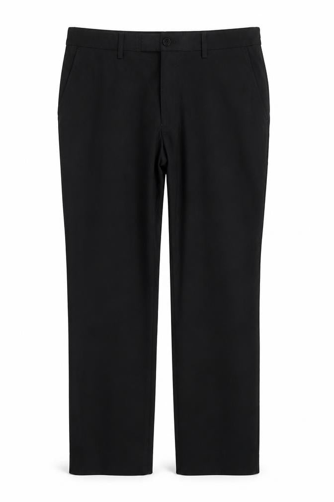 Front view of Next women’s black dress pants trousers, size L, 29-inch leg