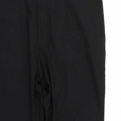 Womens UK Size L NEXT Regular Fit Dress Pants Black Trousers