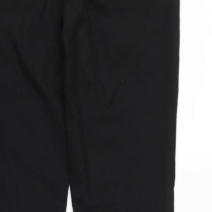 Womens UK Size L NEXT Regular Fit Dress Pants Black Trousers
