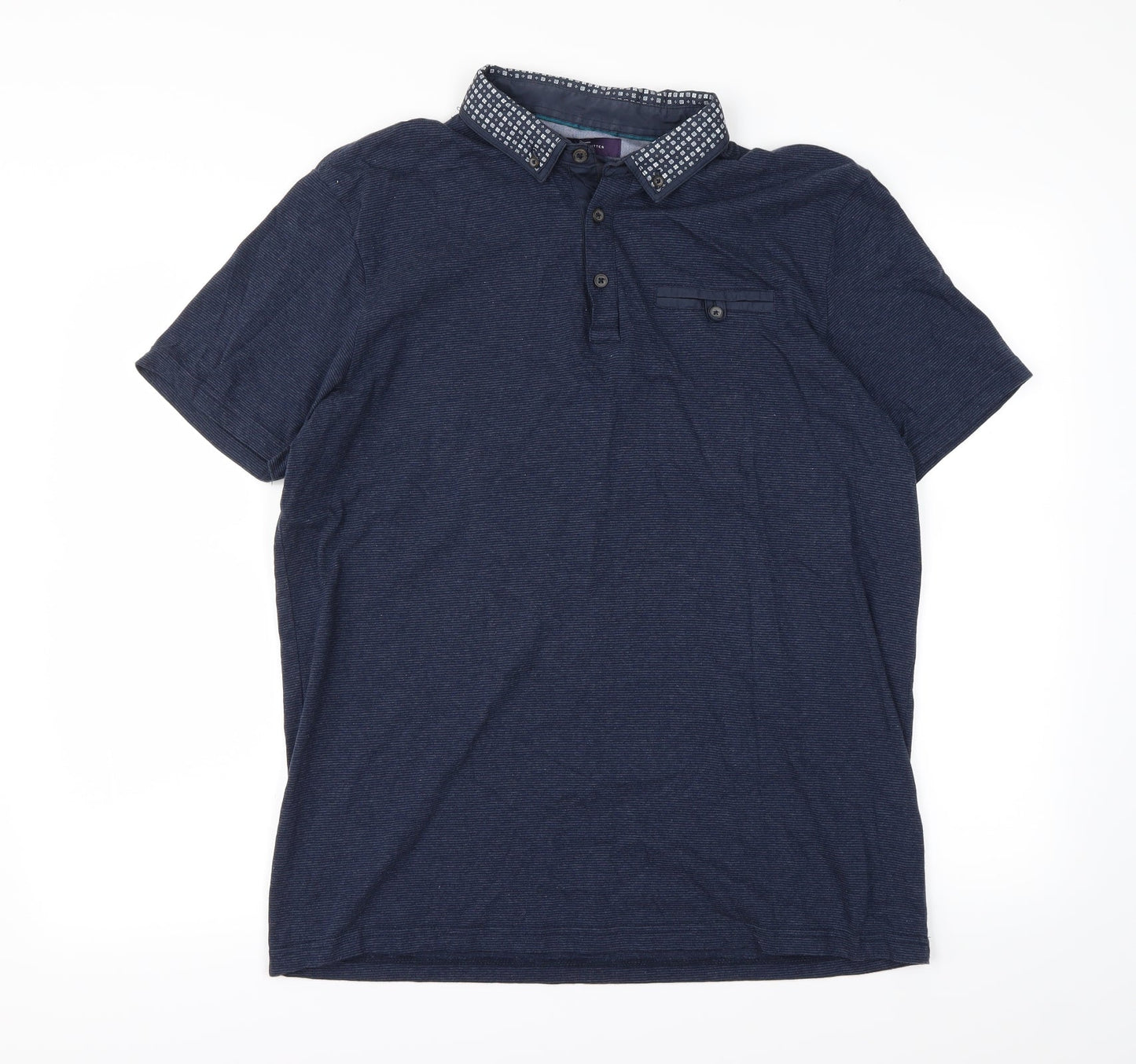 Tailor & Cutter Mens Blue    Polo Size L