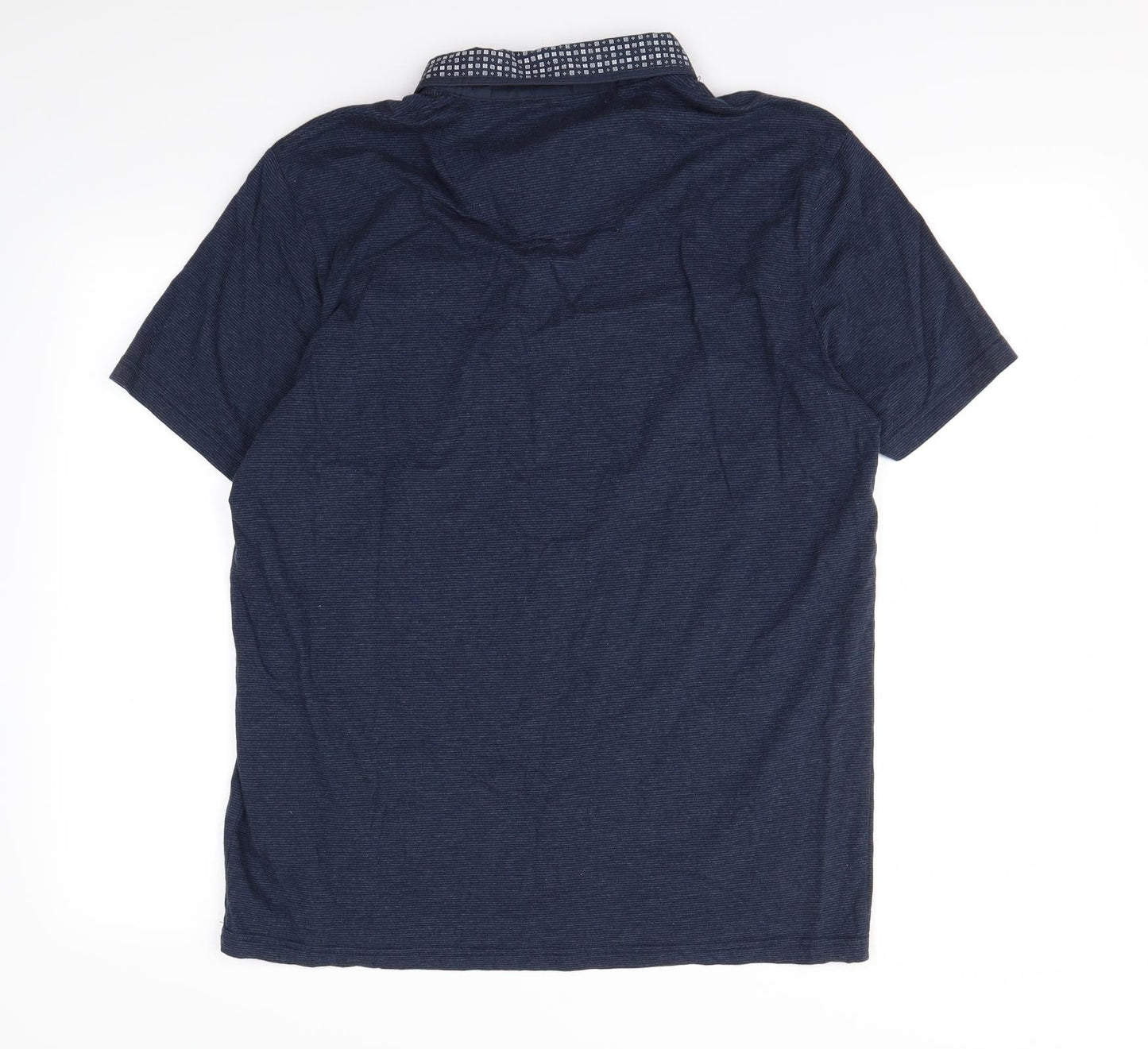 Tailor & Cutter Mens Blue    Polo Size L