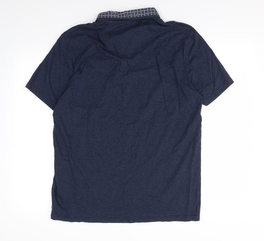 Tailor & Cutter Mens Blue    Polo Size L