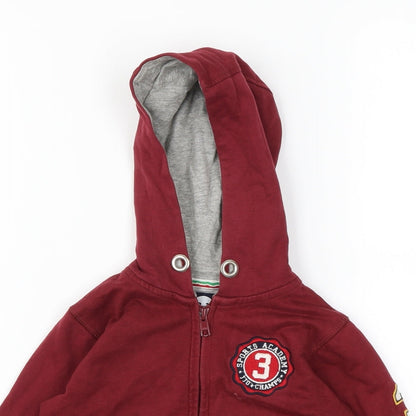 JJO Boys Red   Full Zip Hoodie Size 2-3 Years