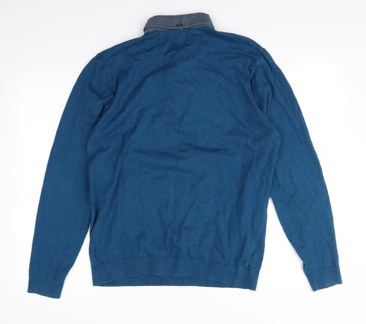Mens UK Size L Next Blue Pullover Sweatshirt