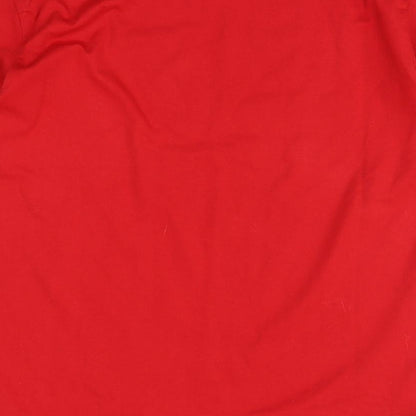Boohoo Womens Red   Basic T-Shirt Size 6