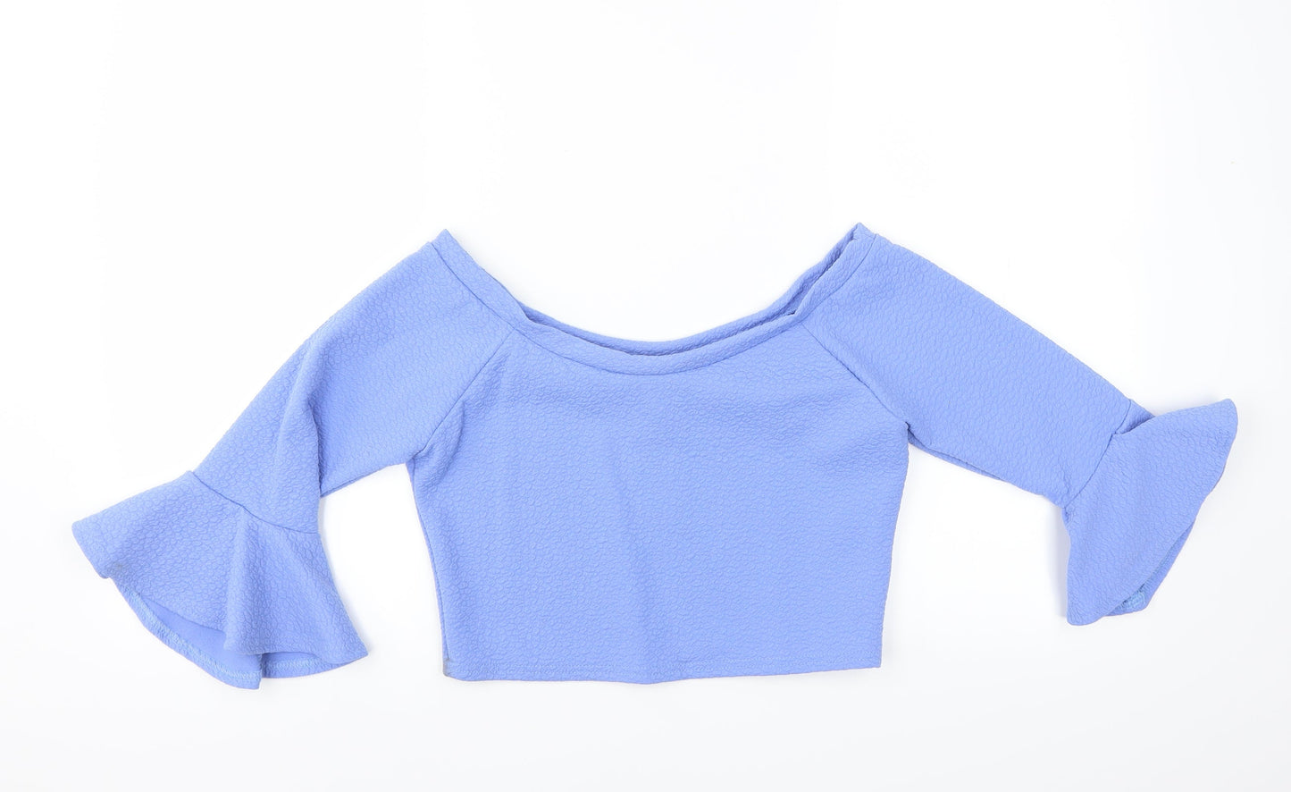 Womens UK Size 14 Kiah Blue Basic Blouse