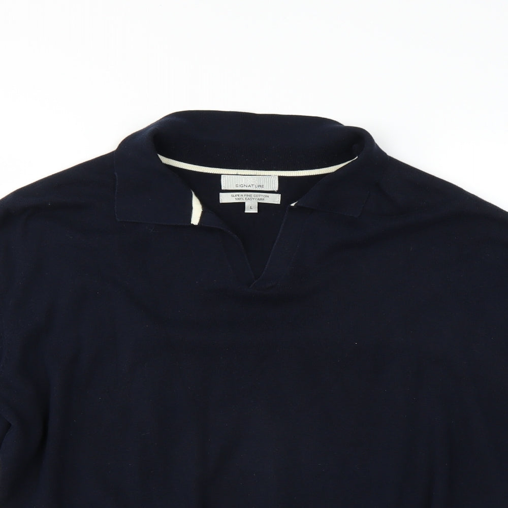 Dunnes Stores Mens Blue   Pullover Jumper Size L