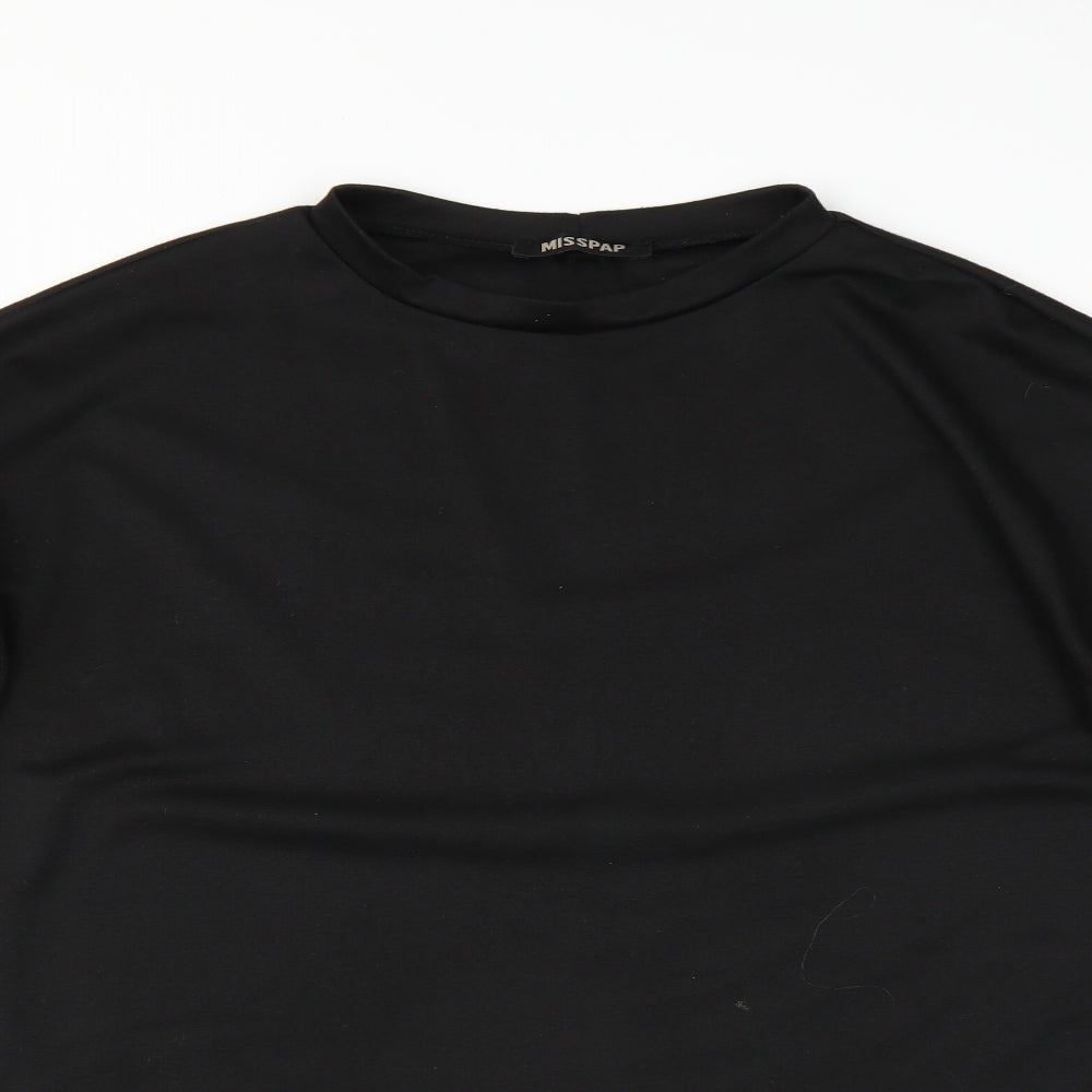 Miss Pap Womens Black   T-Shirt Dress  Size S