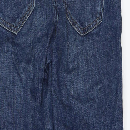 Topshop Womens Blue   Skinny Jeans Size 25 in L32 in - DISTRESSED