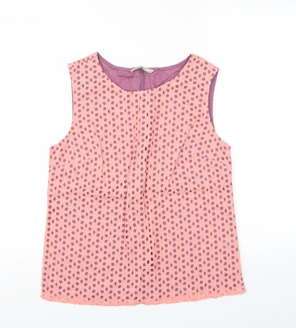 Womens UK Size 8 Sainsburys Pink Basic Blouse