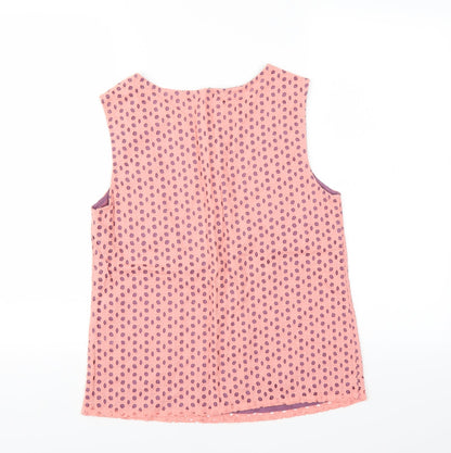 Womens UK Size 8 Sainsburys Pink Basic Blouse