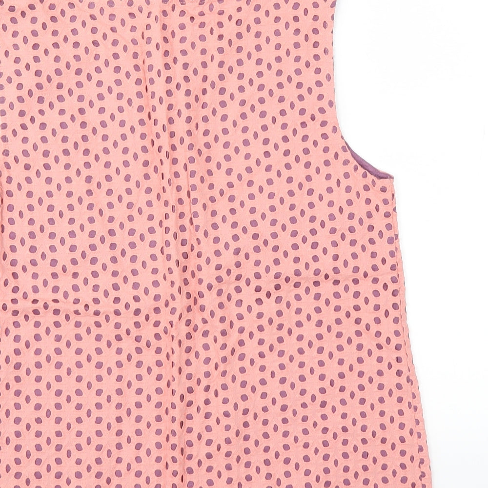 Womens UK Size 8 Sainsburys Pink Basic Blouse